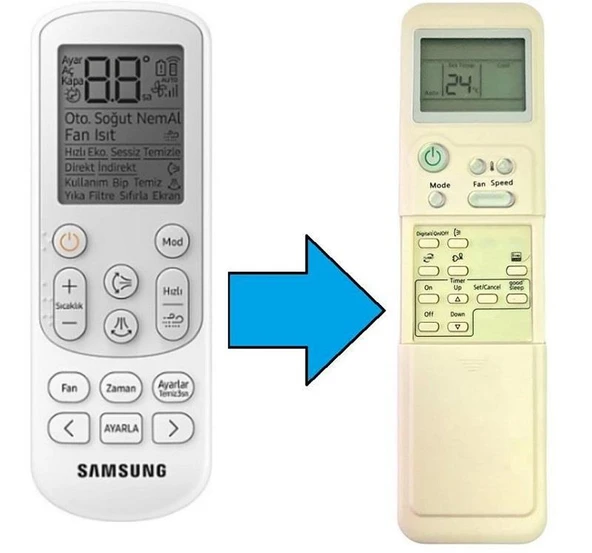 Samsung Klima Kumandası-Resimde Sağdaki Gönderilir ürün görseli 1