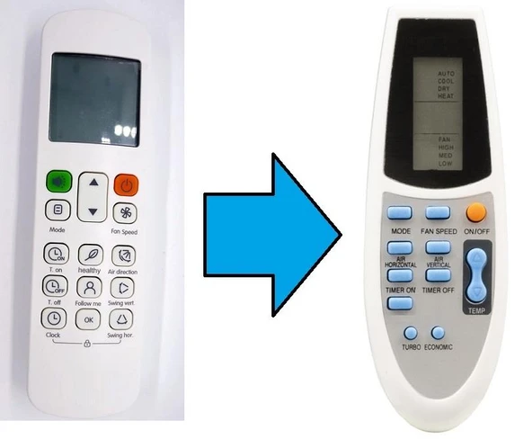 Midea Bosch Klima Kumandası-Resimde Sağdaki Gönderilir ürün görseli 1