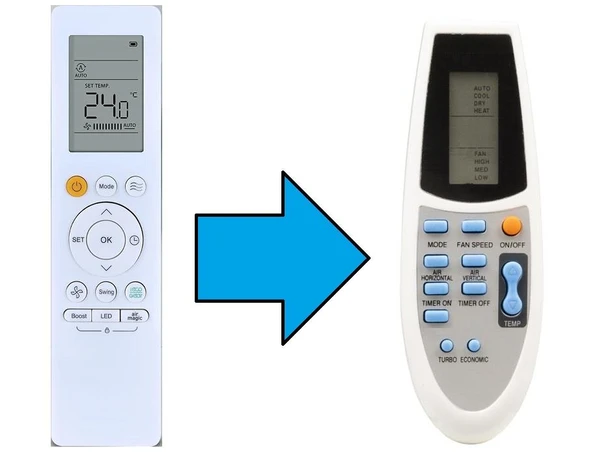 Midea İnverter Klima Kumandası-Resimde Sağdaki Gönderilir ürün görseli 1