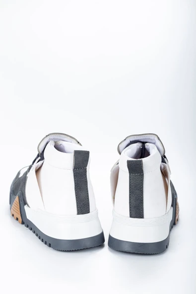 Bağcıklı Erkek Sneaker Bot Antrasit - Resim 5