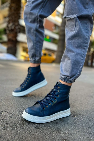 Bağcıklı Erkek Sneaker Bot Lacivert ürün görseli 1