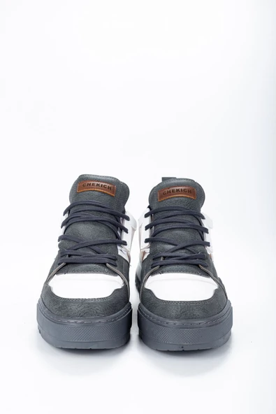 Bağcıklı Erkek Sneaker Bot Antrasit - Resim 4