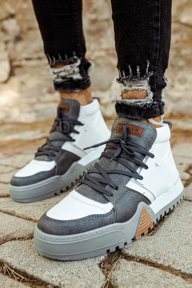 Bağcıklı Erkek Sneaker Bot Antrasit ürün görseli 1