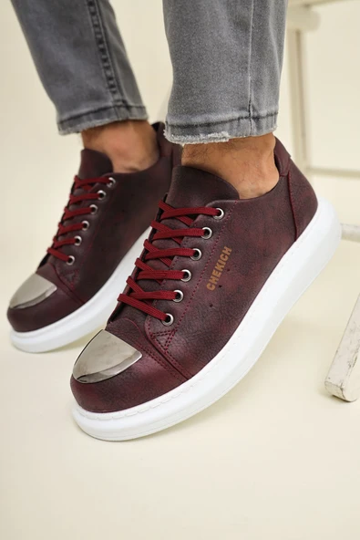 Bağcıklı Erkek Günlük Ayakkabı Bordo ürün görseli 1
