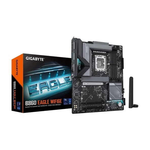GIGABYTE B860 EAGLE WIFI6E DDR5 HDMI-DP TYPE-C PCIE 5.0 1851P ATX ürün görseli 1