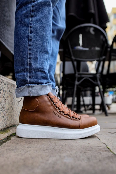 Bağcıklı Erkek Sneaker Bot Taba - Resim 2