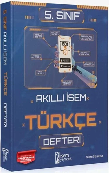 5. Sınıf Türkçe Akıllı Defteri İsem Yayınları ürün görseli 1