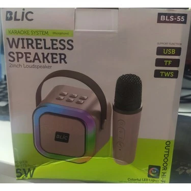 Bls-55 Karaoke Mikrofonlu Bluetooth Hoparlör - Resim 4