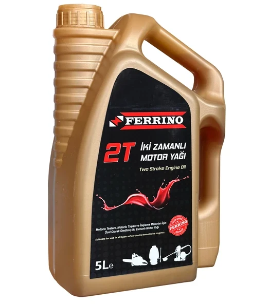 Ferrino 2T İki Zamanlı Motor Yağı Kırmızı 5 lt ürün görseli 1