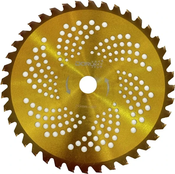 Doruk Deliksiz Elmas Bıçak Daire Testere 40 Diş 255 mm Sarı ürün görseli 1