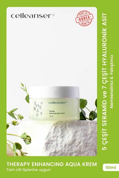 5 Seramid ve 7 Hyaluronik Asit İçeren Nemlendirici ve Yatıştırıcı Therapy Enhancing Aqua Krem ürün görseli 1