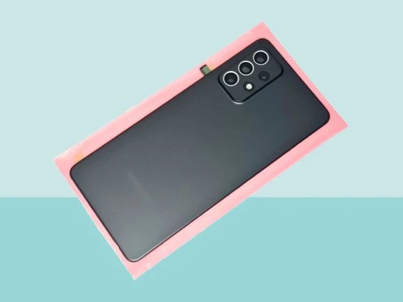 Samsung Galaxy A72 A725 Uyumlu Arka Kapak Batarya Kapağı - SİYAH - FULL LENSLİ ürün görseli 1