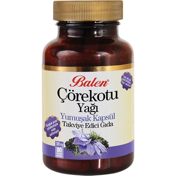 Balen Çörek Otu Yağı 1380 Mg 80 Kapsül ürün görseli 1