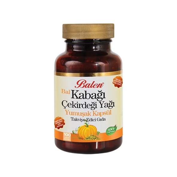 Balen Bal Kabağı Çekirdeği Yağı Yumuşak Kapsül 1380 Mg  100 ürün görseli 1