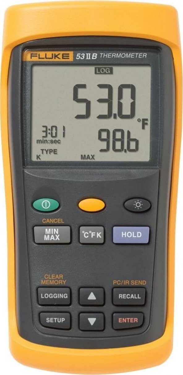 FLUKE 53 II TEK GİRİŞLİ DİJİTAL TERMOMETRE ürün görseli 1