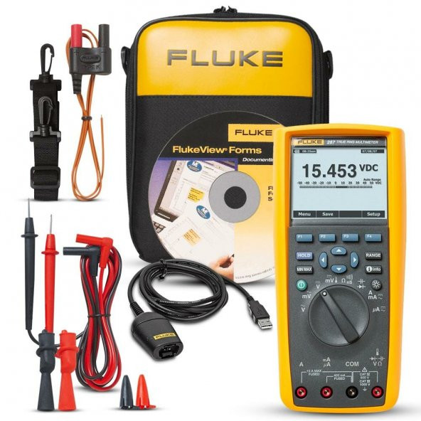 FLUKE-287/FVF TRUE RMS VERİ SAKLAMA MULTİMETRESİ VE YAZILIM KOMBO ürün görseli 1