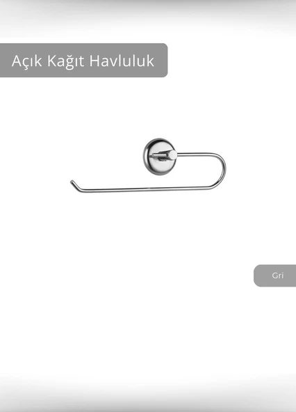 Açık Kağıt Havluluk Paslanmaz Peçetelik Çelik Banyo Havluluk Düzenleyici Krom ürün görseli 1