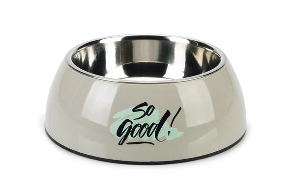 Beeztees Köpek Mama Su Kabı, Paslanmaz Çelik, Gri, 22cm, 700ml ürün görseli 1
