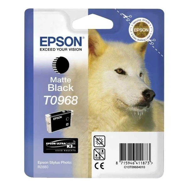 Tonersepeti Epson T0968 C13T09684020  Mat Siyah Kartuş ürün görseli 1