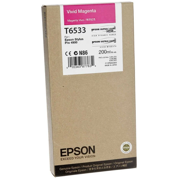 Tonersepeti Epson T6533-C13T653300  Kırmızı Kartuş ürün görseli 1