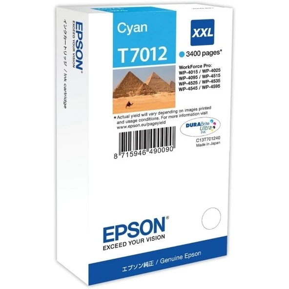 Tonersepeti Epson T7012XXL C13T70124010  Mavi Kartuş ürün görseli 1