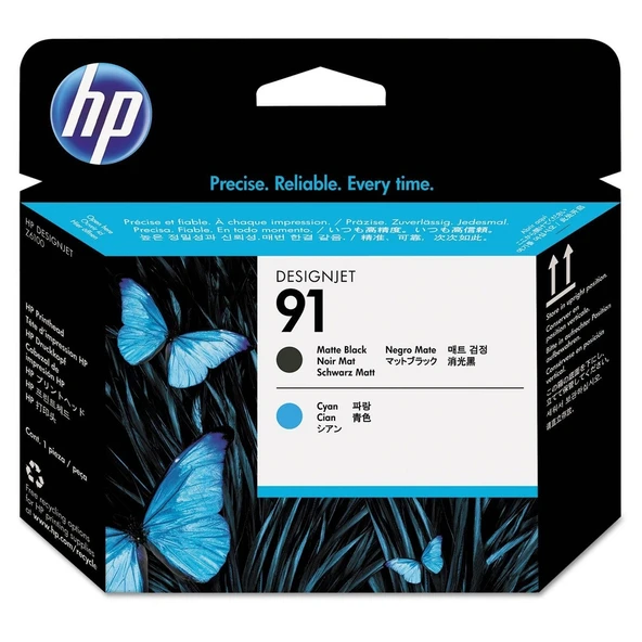Tonersepeti Hp 91-C9460A  Mat Siyah Ve Mavi Baskı Kafası ürün görseli 1