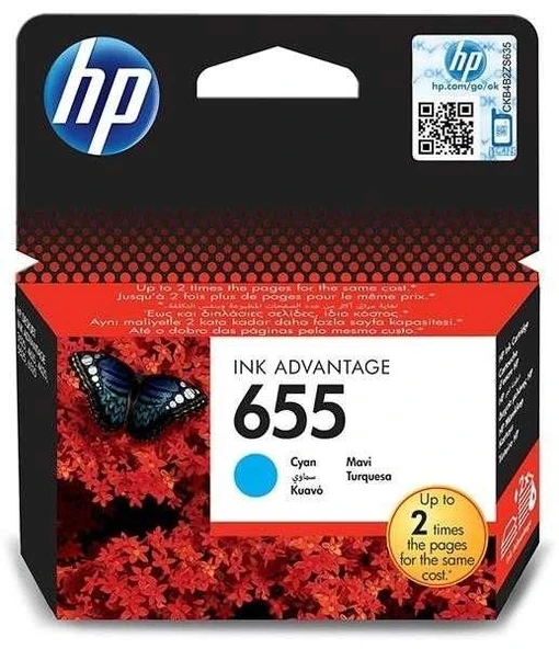 Tonersepeti Hp 655-CZ110AE  Mavi Kartuş ürün görseli 1