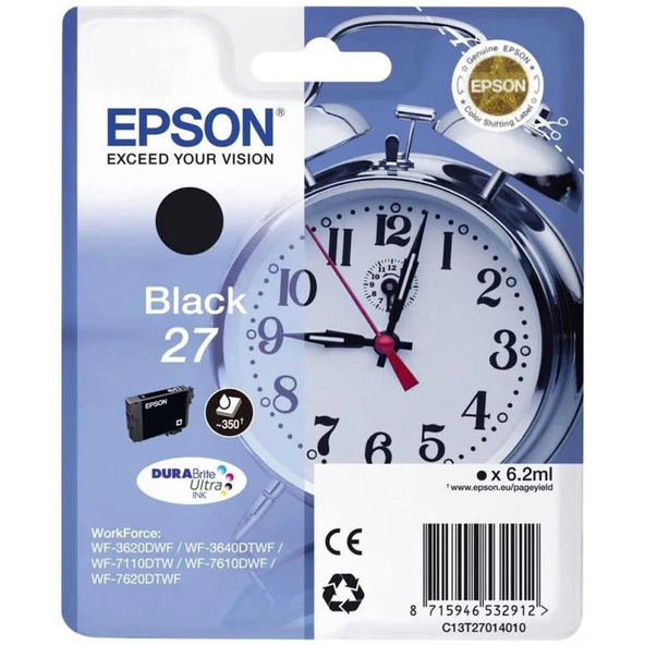 Tonersepeti Epson 27-T2701-C13T27014020 Siyah  Kartuş ürün görseli 1
