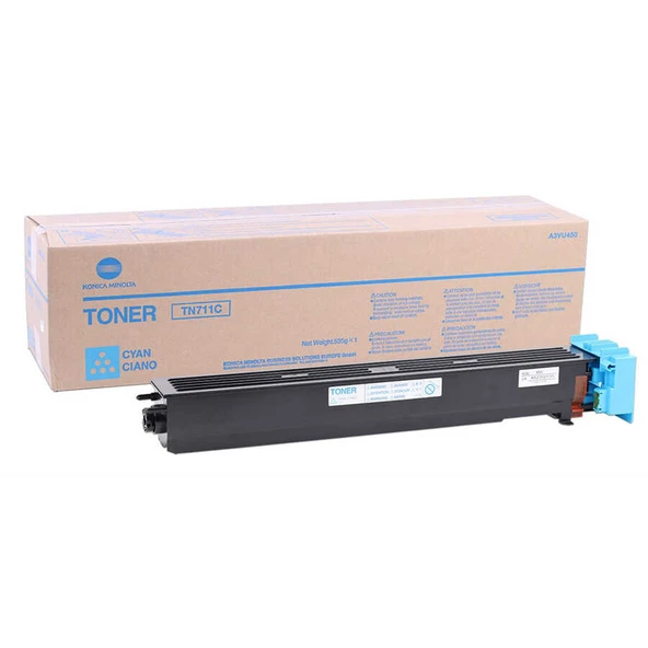 Tonersepeti Konica Minolta TN-711 A3VU450 Mavi  Fotokopi Toner ürün görseli 1