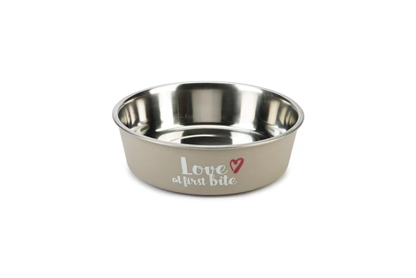 Beeztees Köpek Mama Su Kabı, Paslanmaz Çelik, Gri, 17cm, 750ml ürün görseli 1