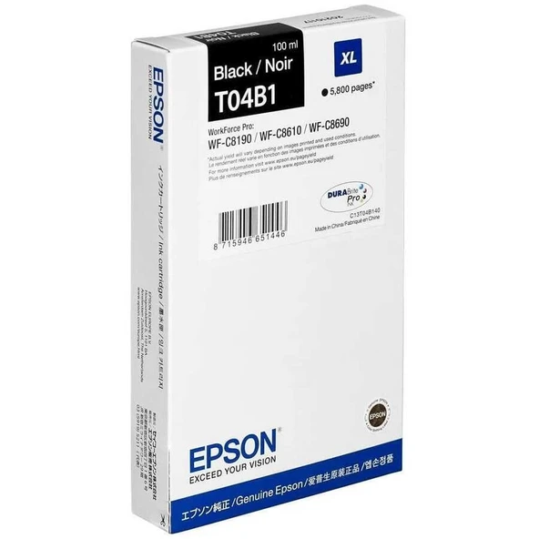 Tonersepeti Epson T04B1-C13T04B140 Yüksek Kapasiteli Siyah  Kartuş ürün görseli 1