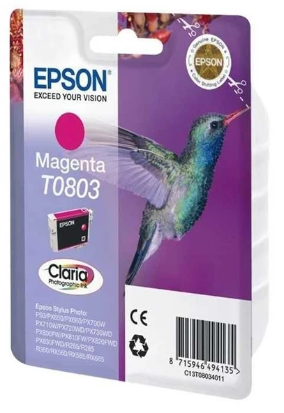 Tonersepeti Epson T0803 C13T08034020  Kırmızı Kartuş ürün görseli 1