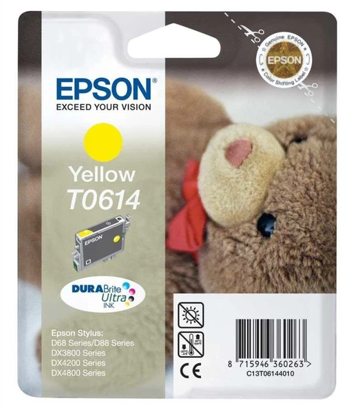 Tonersepeti Epson T0614 C13T06144020  Sarı Kartuş ürün görseli 1