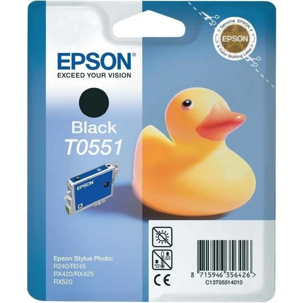 Tonersepeti Epson T0551-C13T05514020  Siyah Kartuş ürün görseli 1