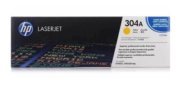 Tonersepeti Hp 304A-CC532A  Sarı Toner ürün görseli 1