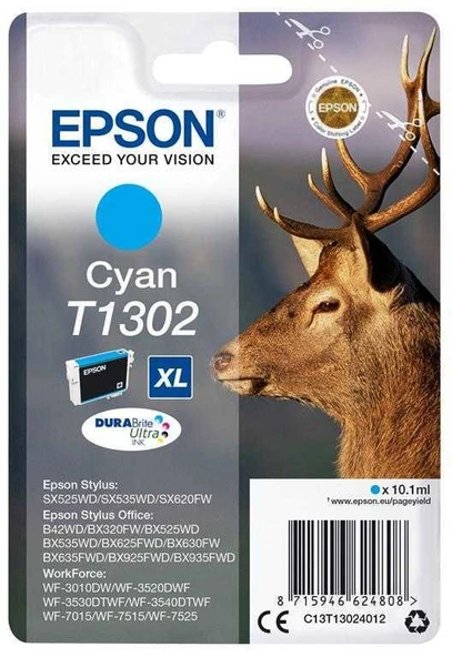 Tonersepeti Epson T1302 C13T13024020  Mavi Kartuş ürün görseli 1
