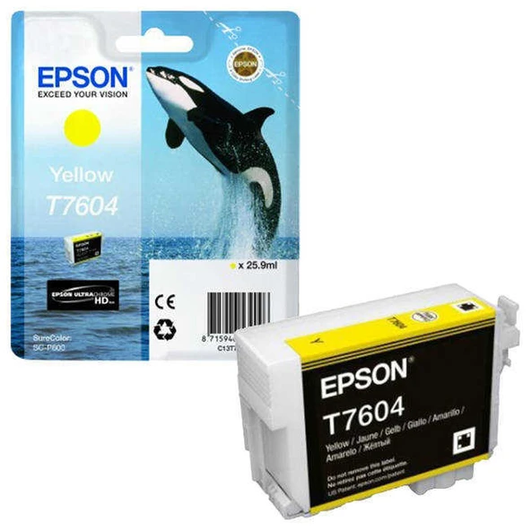 Tonersepeti Epson T7604-C13T76044010 Sarı  Kartuş ürün görseli 1