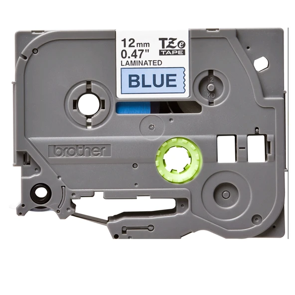 Tonersepeti Brother TZe-531 12mm Mavi üzerine Siyah Laminasyonlu  Etiket ürün görseli 1
