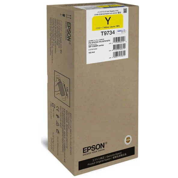 Tonersepeti Epson T9734XL-C13T973400 Sarı  Kartuş ürün görseli 1