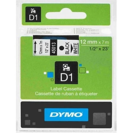 Tonersepeti Dymo 45013 Beyaz Üzerine Siyah  Etiket ürün görseli 1