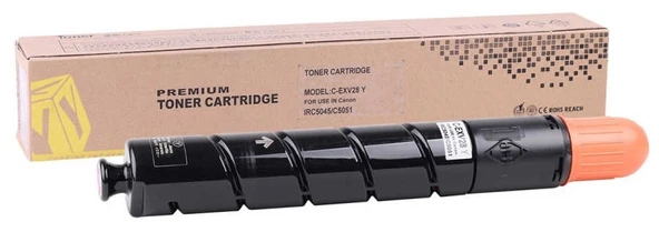 Tonersepeti Canon C-EXV-28 Muadil Sarı Fotokopi Toner ürün görseli 1