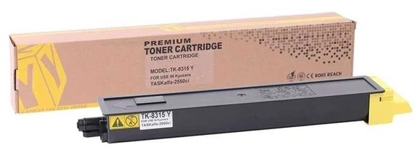 Tonersepeti Kyocera TK-8315 Sarı Muadil Fotokopi Toner ürün görseli 1