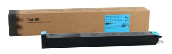 Tonersepeti Sharp MX-51GTCA Mavi Muadil Fotokopi Toner ürün görseli 1