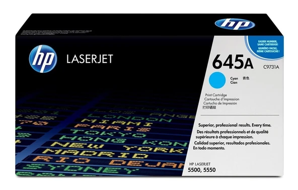 Tonersepeti Hp 645A-C9731A  Mavi Toner ürün görseli 1