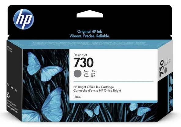 Tonersepeti Hp 730-P2V66A Gri  Kartuş 130ml ürün görseli 1