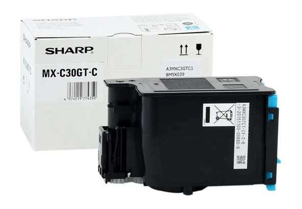Tonersepeti Sharp MX-C30GTCA  Mavi Toner ürün görseli 1