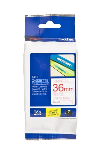 Tonersepeti Brother TZE-262 (36mm) Kırmızı Lamine Etiket ürün görseli 1