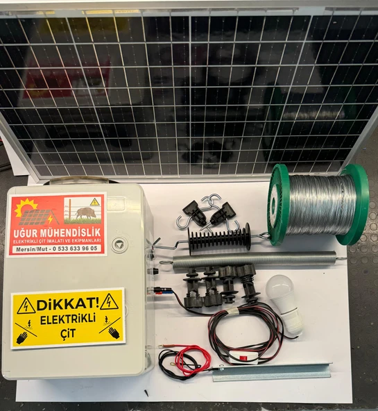 Uğur Mühendislik Elektrikli Çit Domuz Kovucu 24AHSET-2 ürün görseli 1