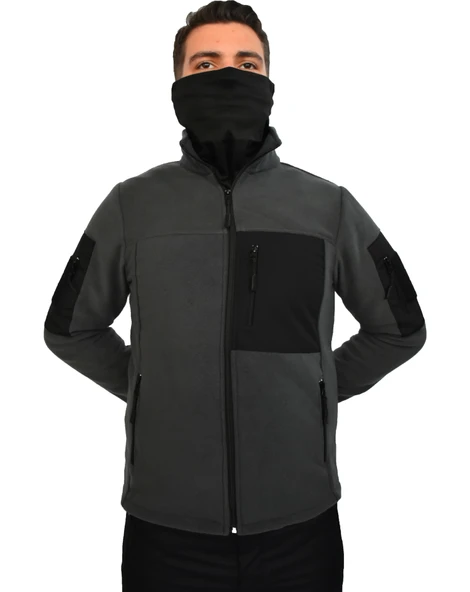 ANTRASİT TAKTİK POLAR MONT 7 CEP ürün görseli 1