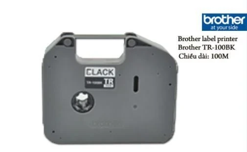 Tonersepeti BROTHER P-TOUCH TR-100BK ETIKET 100 MT SİYAH RİBON ürün görseli 1